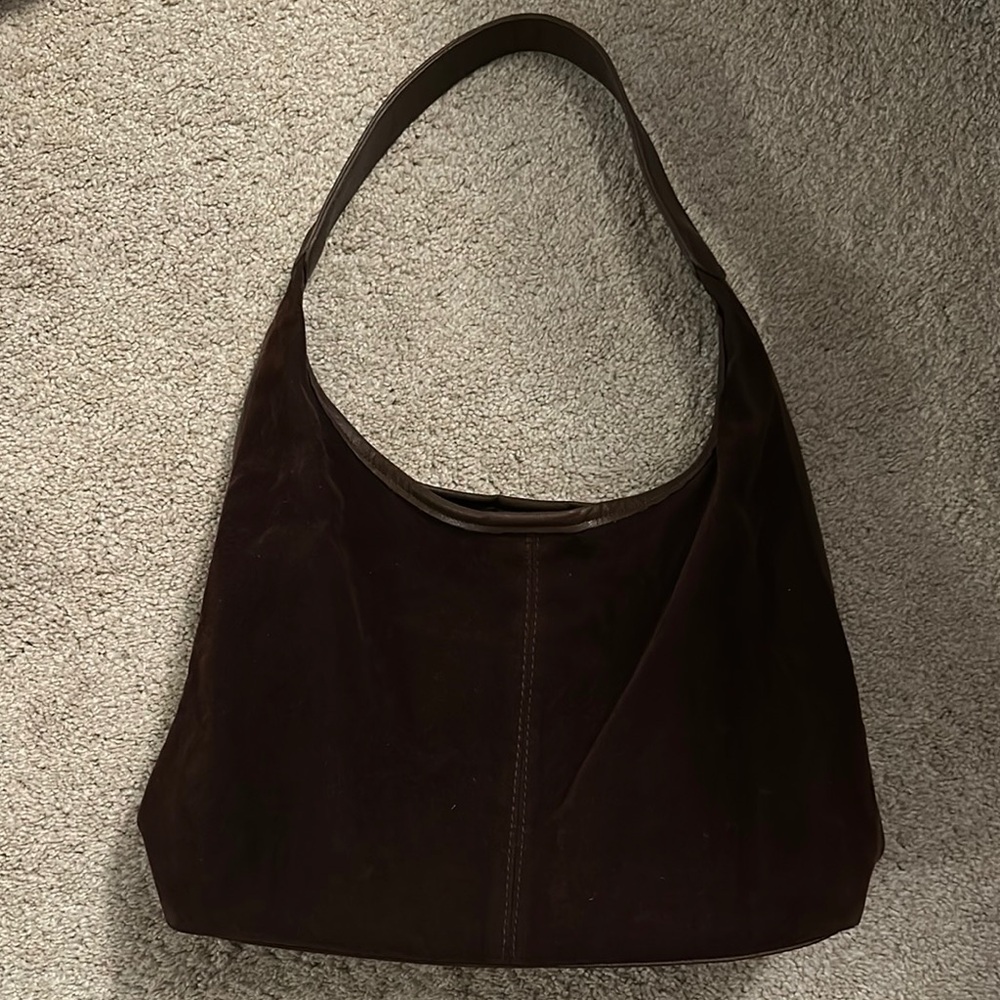 Elegant Brown Leather Hobo Bag